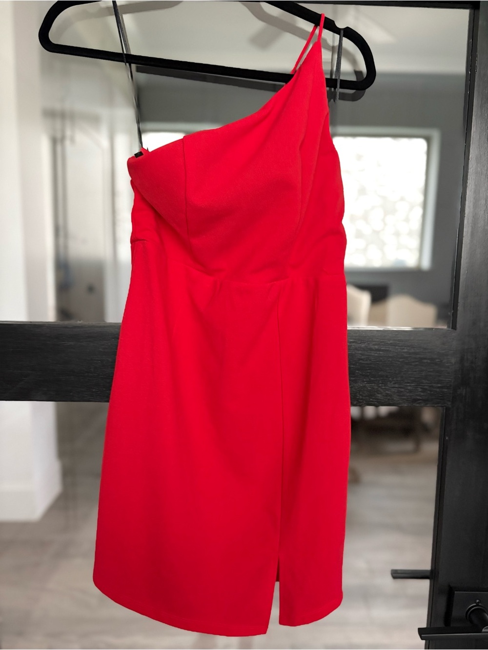 Princess Polly Red One Shoulder Bodycon Mini Dress Cocktail Holiday Size 8